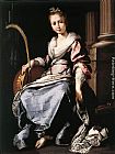 Bernardo Strozzi Canvas Paintings - St Cecilia